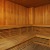 a wooden room with wood walls