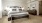 a bed in a room