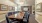 a dining room with a large table